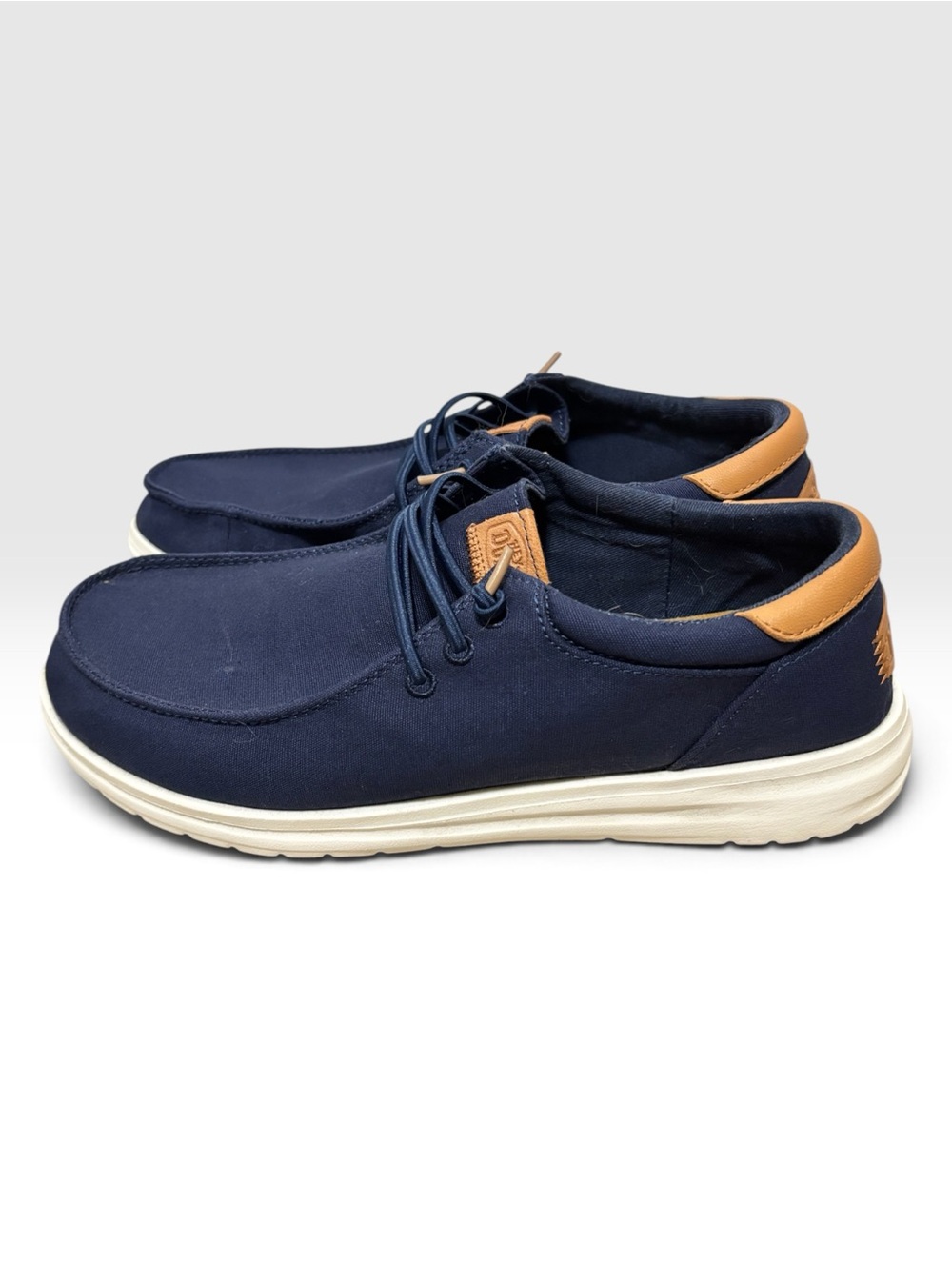 Hey Dude Paul Canvas Navy Blazer Shoes Men's Size 10